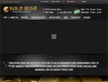 Tablet Screenshot of goldrushcoinsandjewelry.com